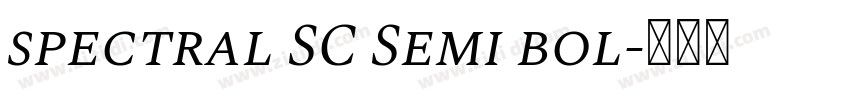 spectral SC Semi bol字体转换 spectral SC Semi bol字体转换